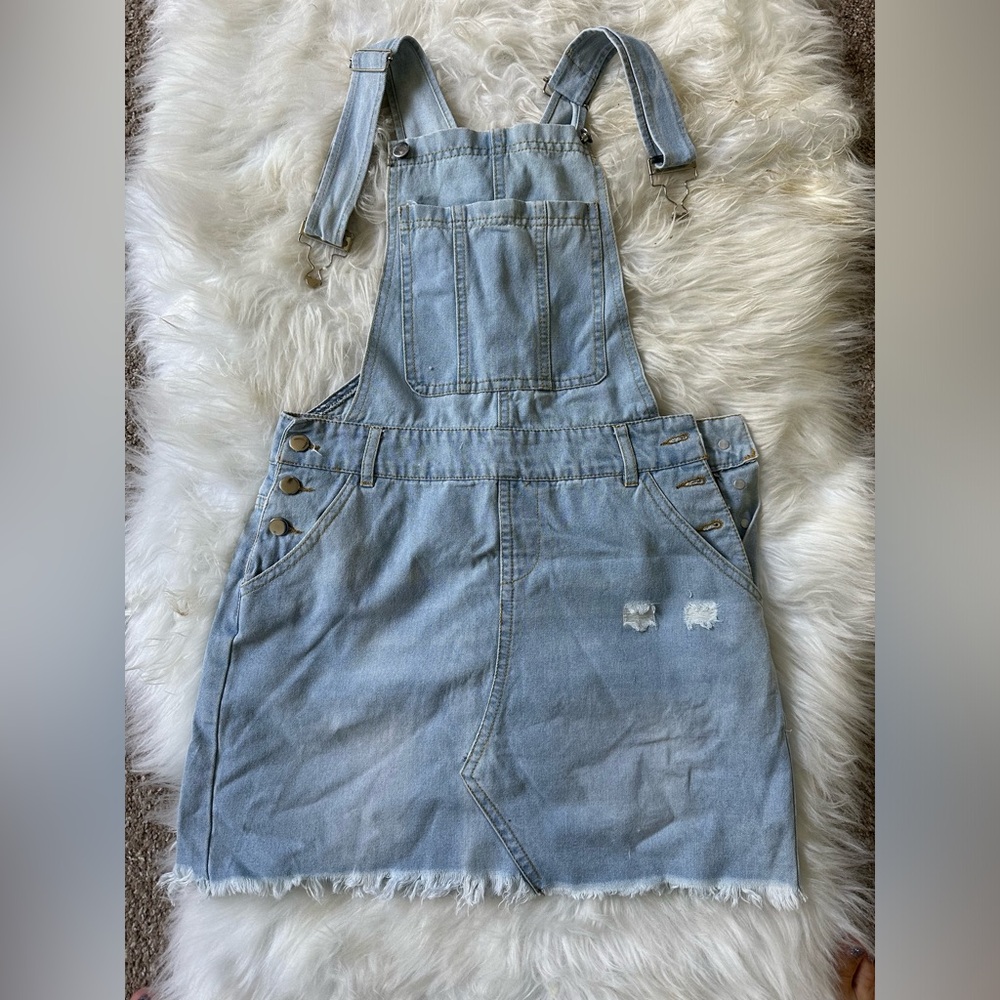 Jean skirt XS overalls